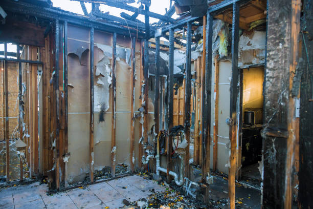 Professional Emergency Fire Cleanup technician working in Lake Bryan, TX